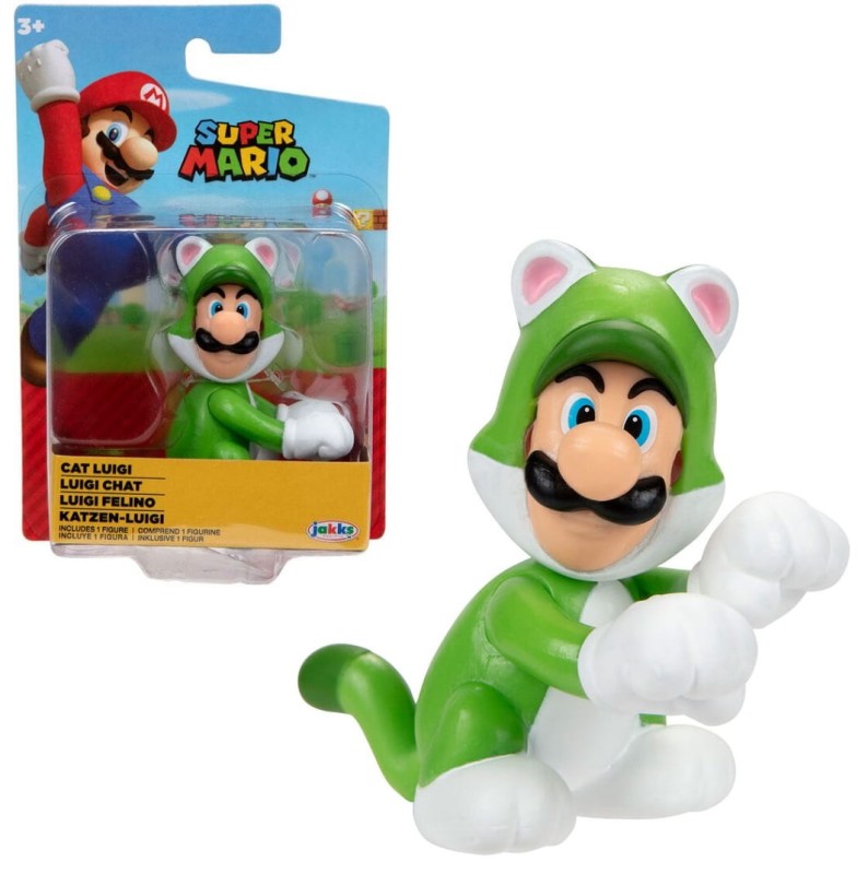 Super Mario – Figurka 6,5 cm Cat Luigi – 91426