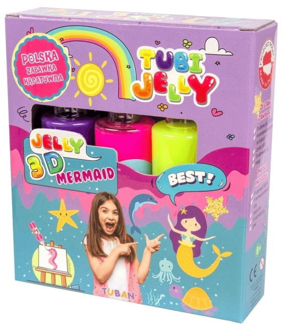 TUBAN - Zestaw Tubi Jelly Syrenka 3 kolory- 3163
