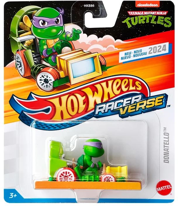 Hot Wheels Wojownicze Żółwie Ninja - RacerVerse - Pojazd Donatello - HKB86 HRT29