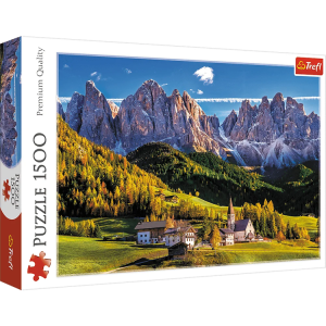 Trefl  Puzzle - Dolina Val di Funes, Dolomity, Włochy - 1500 elementów -  26163