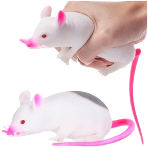 Gniotek – Gniotek szczur biały 12,5 cm - 65614 