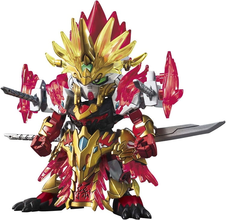 Model Gundam złożony z elementów Bandai