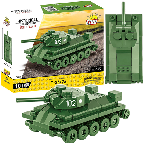 Cobi Rudy COBI 3088 Historical Collection WWII - Czołg T-34-76 Rudy 102 Sklep z ...