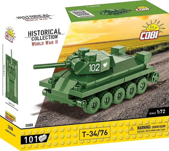 Cobi Rudy COBI 3088 Historical Collection WWII - Czołg T-34-76 Rudy 102 Sklep z ...