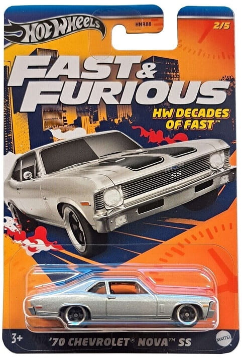 HOT WHEELS - FAST a FURIOUS - CHEVROLET NOVA SS 1970 HOT WHEELS - FAST a FURIOUS - CHEVROLET NOVA SS 1970